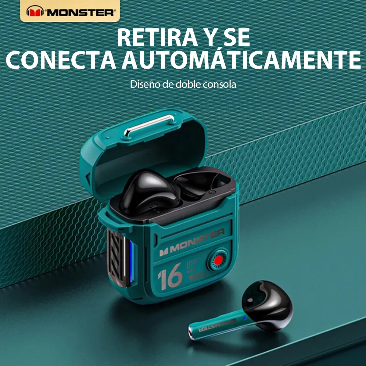 سماعات Monster Original Xkt16 Tws اللاسلكية بلوتوث 5.3 سماعات بلوتوث أصلية، صوت Hifi، الكمون المنخفض، وضع الاستعداد الطويل لألعاب الفيديو الاستماع إلى ألعاب الرماية الموسيقية #2
