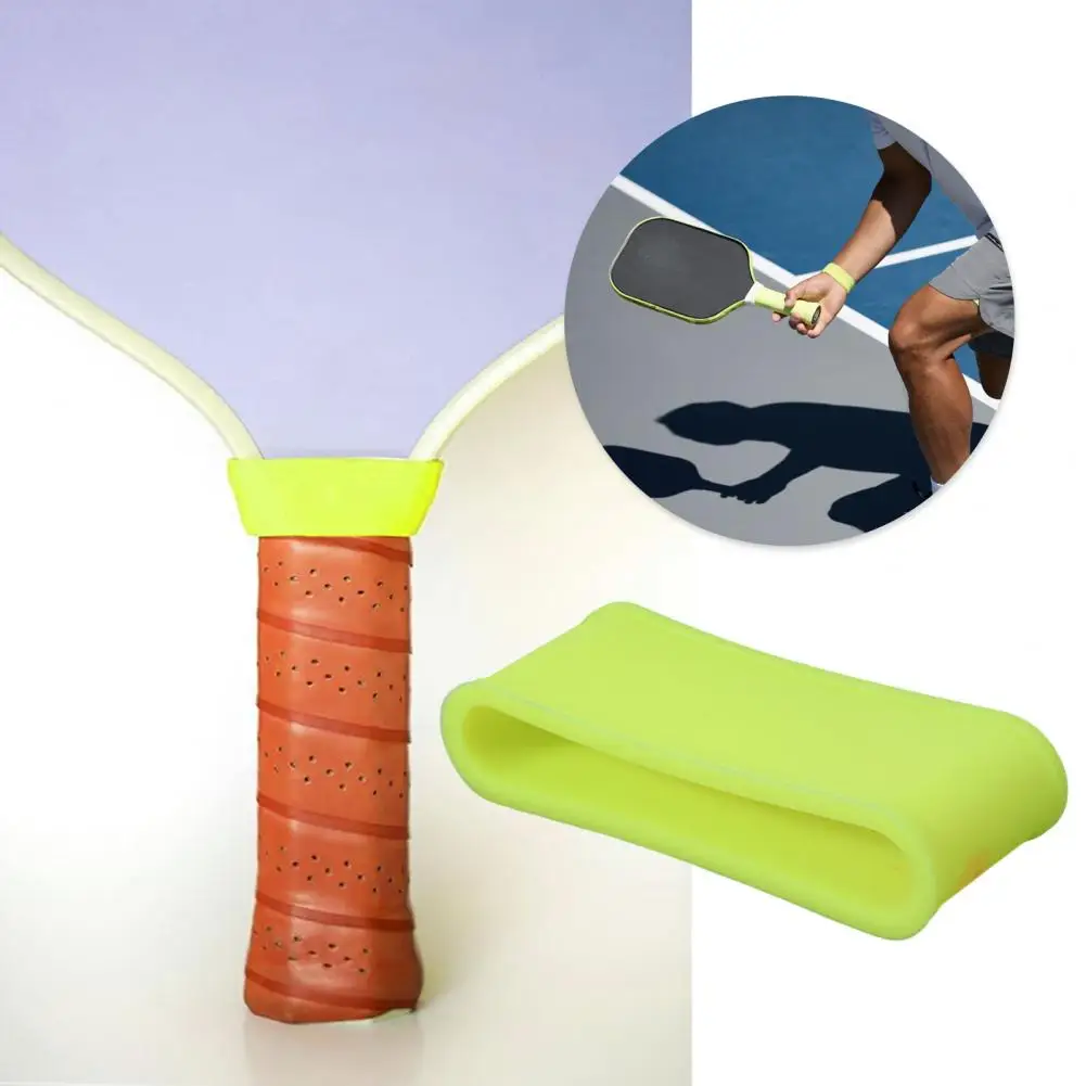 Anneau en caoutchouc extensible pour poignée de raquette de tennis, bande de surgrips, anneau de poignée de raquette, silicone, leball 514, 2 pièces