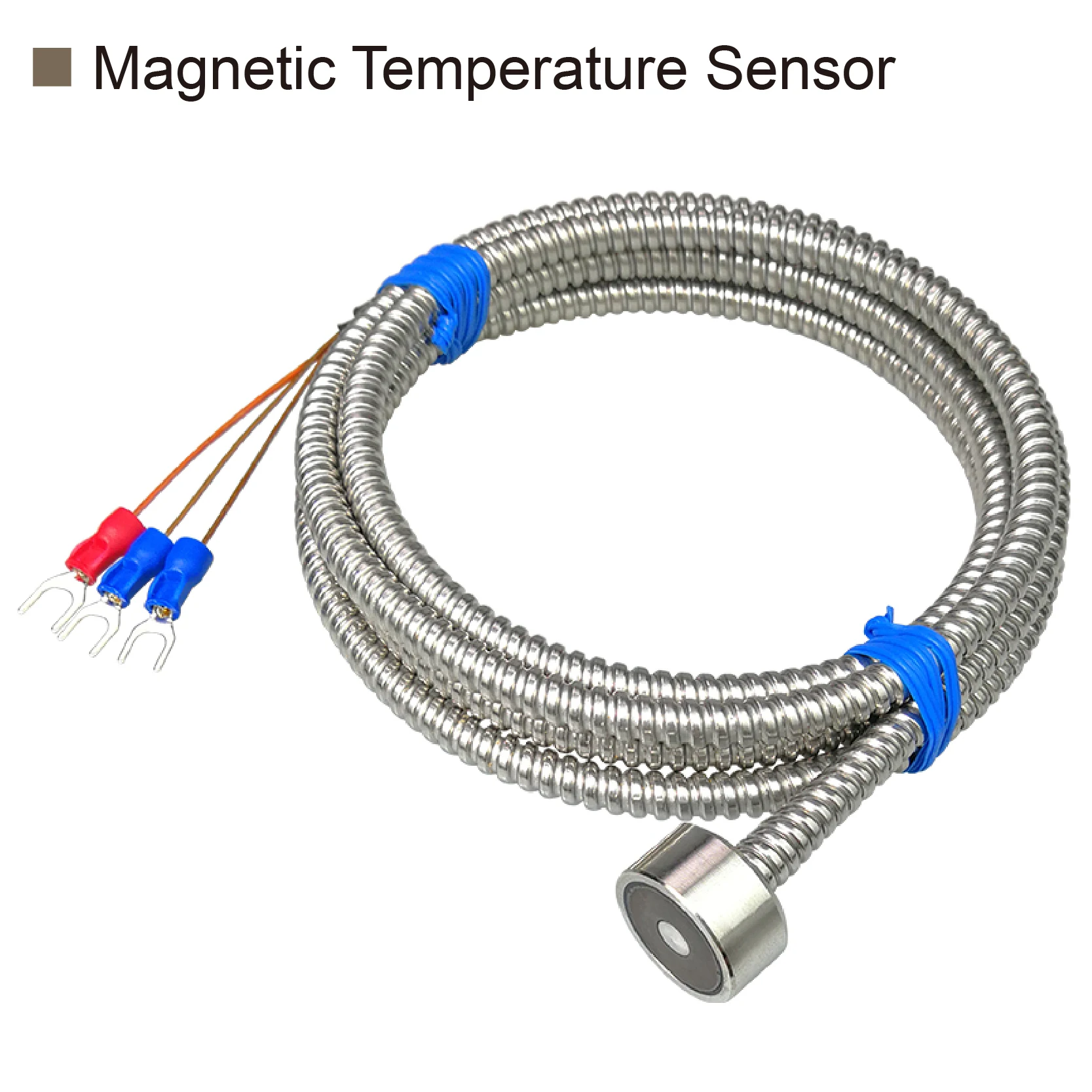 PT100 High Temperature Magnetic Sensor K Type Thermocouple Probe with Metal Hose Industrial Temperature Detector for Coal