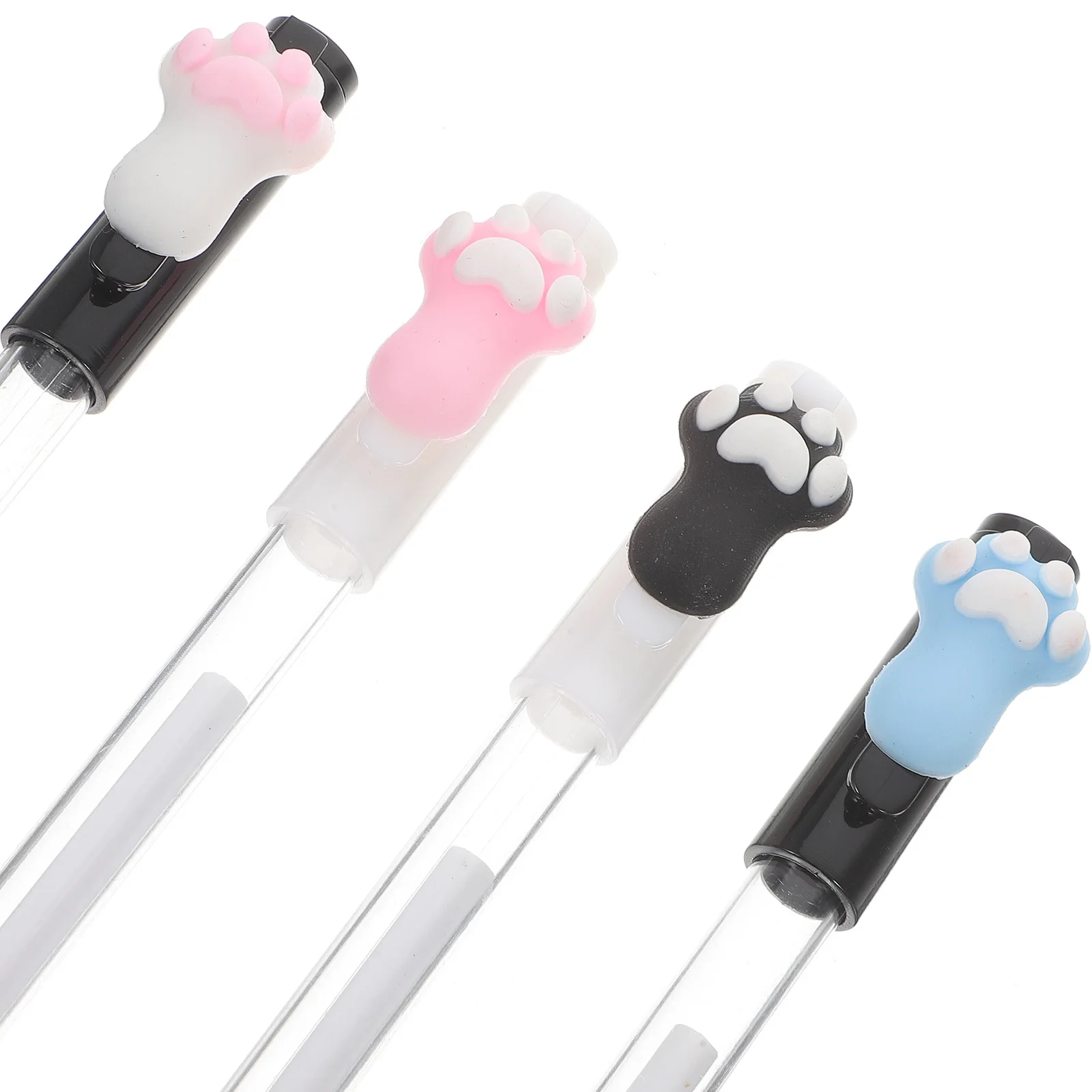 

12Pcs Cat Paw Gel Ink Pen Cute Cartoon Animal Design Bulk Writing Pen for Students Office Birthday Gift Student Gift
