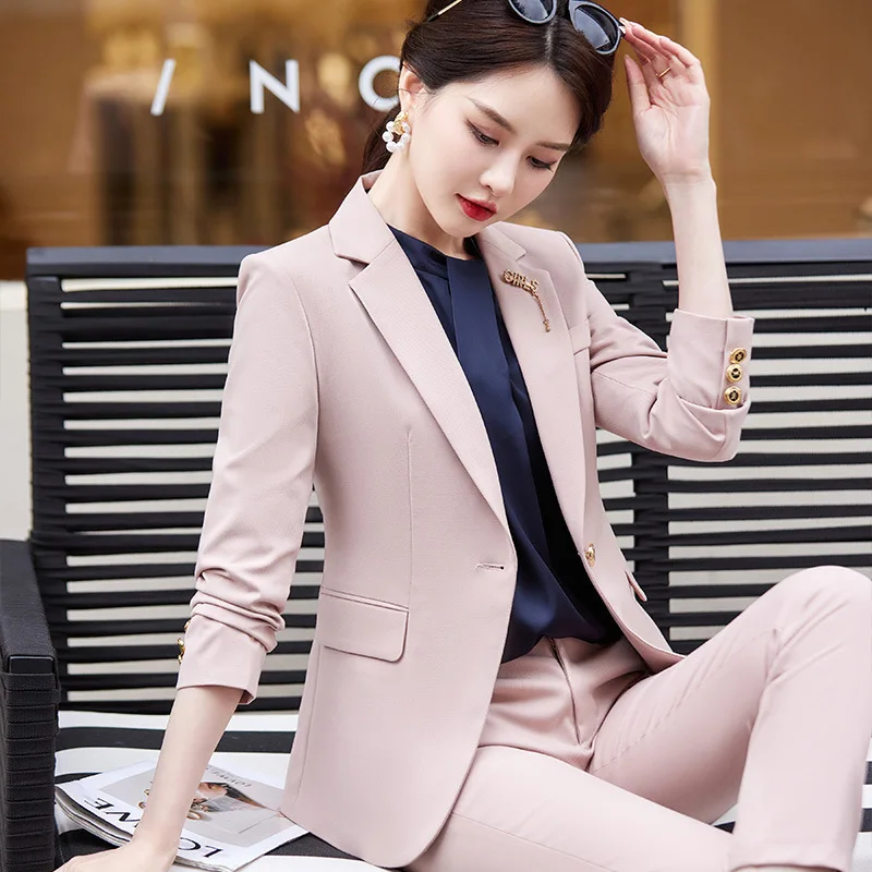 High-Grade Small Suit Jacket for Women Spring and Autumn2024New Fashionable Stylish Business Suit Elegant Formal Clothes Work Cl