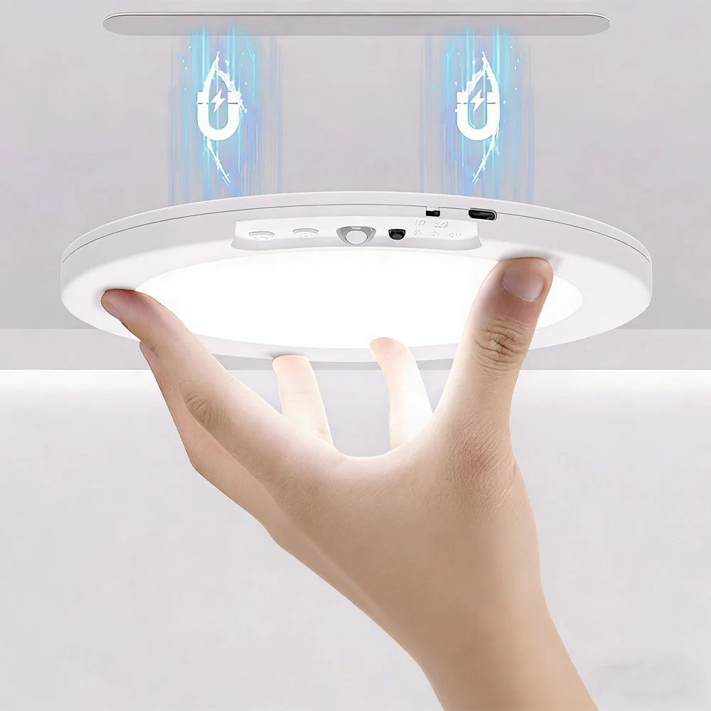 Motion Sensor Ceiling Light,Magnetic LED Mount Ceiling Light Fixture, Motion Sensor Light for Stair Closet Porch Hallway Laundry