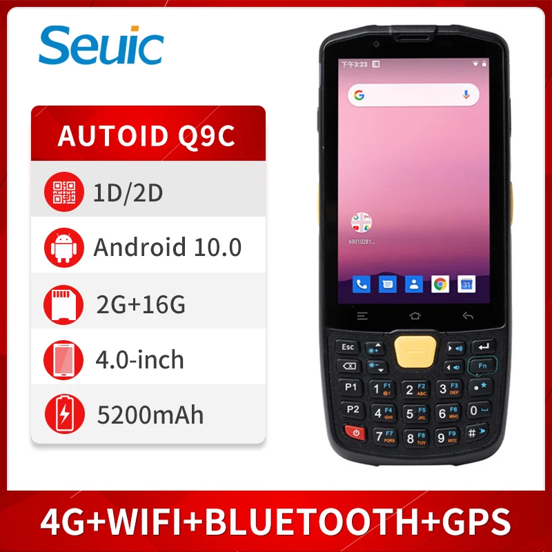 Seuic Q9C 2D Android 10 Intelligent PDA Bluetooth GPS WIFI Handheld Terminal Barcode Scanner