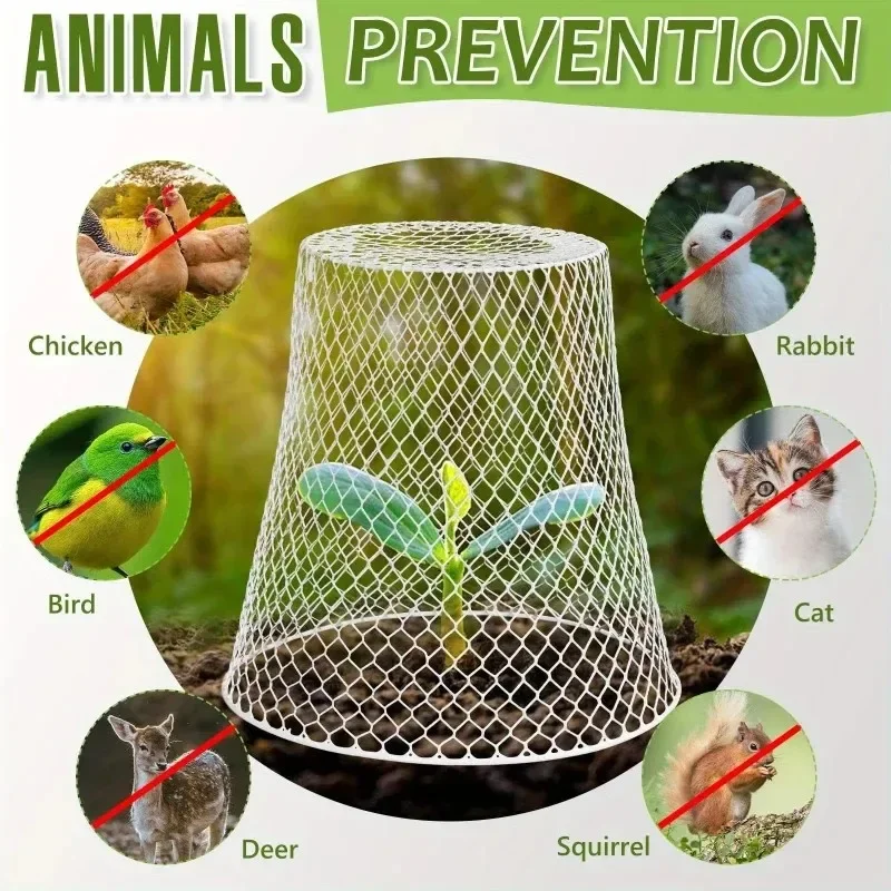 4-Pack Durable Metal Bird Repellent Cages For Garden Protection Ideal For Summer Gardening Portable Flowers And Vegetables
