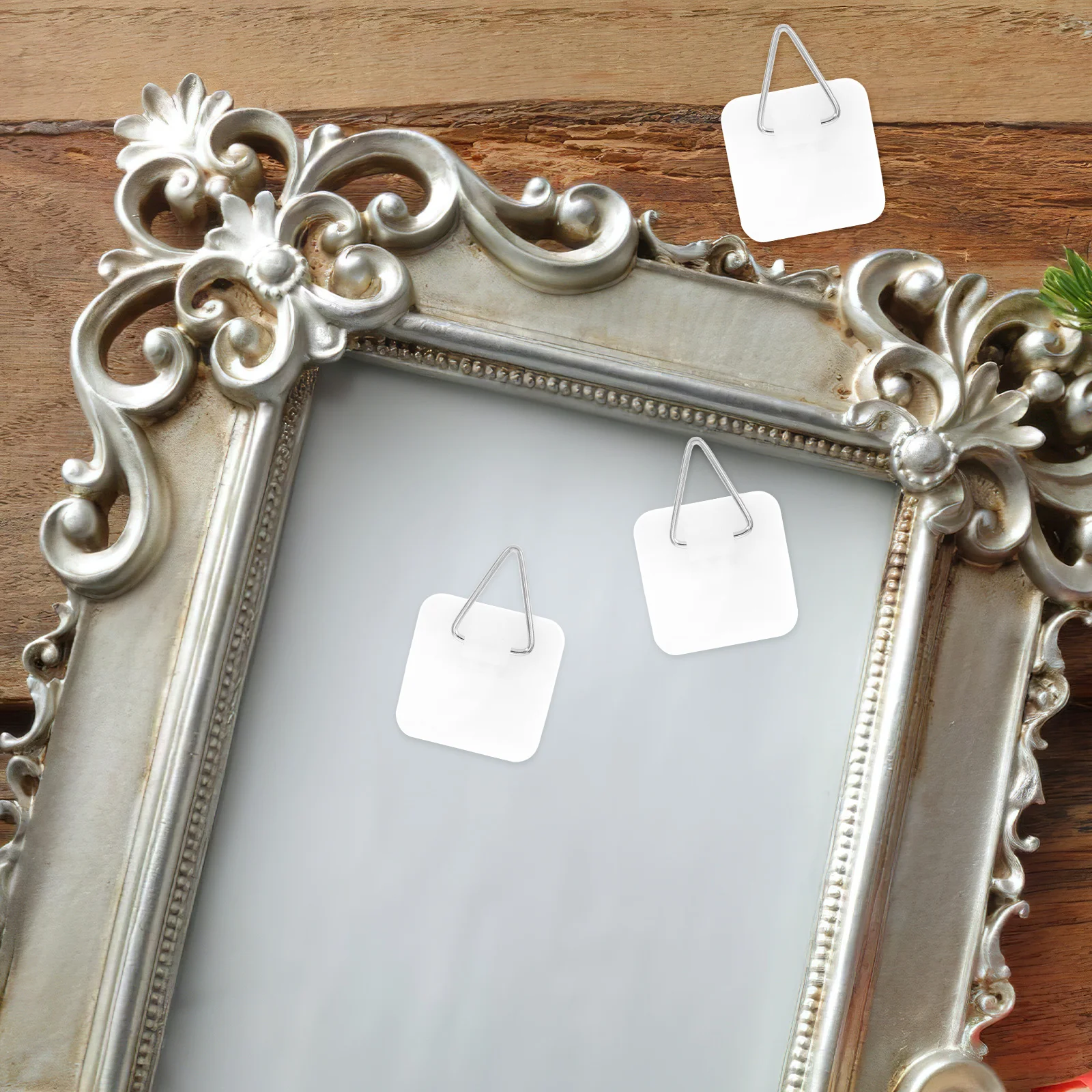 

10pcs Wall Hanging Photo Frame Adhesive Hooks Decorative Plate Holder Hangers Platter Without Nails Picture Foamboard