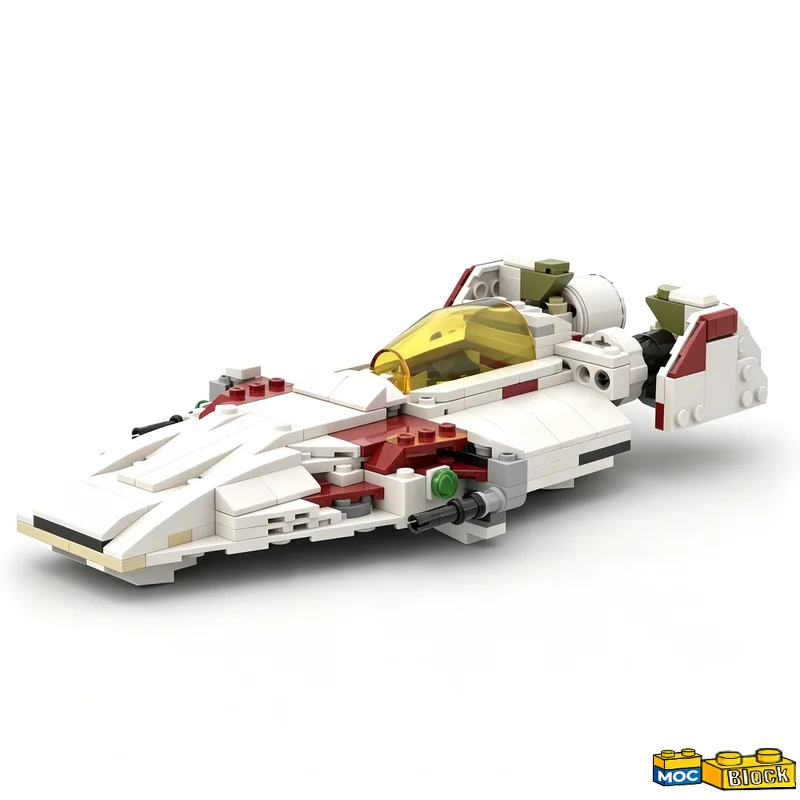 NEW 288PCS 75432 Alternate A‑Wing Modify War Series Starfighter MOC Model Building Blocks DIY Assembly Educational Learning Gift