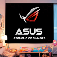 ASUS ROG Republic Of Gamers Logo Game Printed Large Wall Tapestry Cheap Hippie Wall Hanging Bohemian Wall Tapestries Mandala