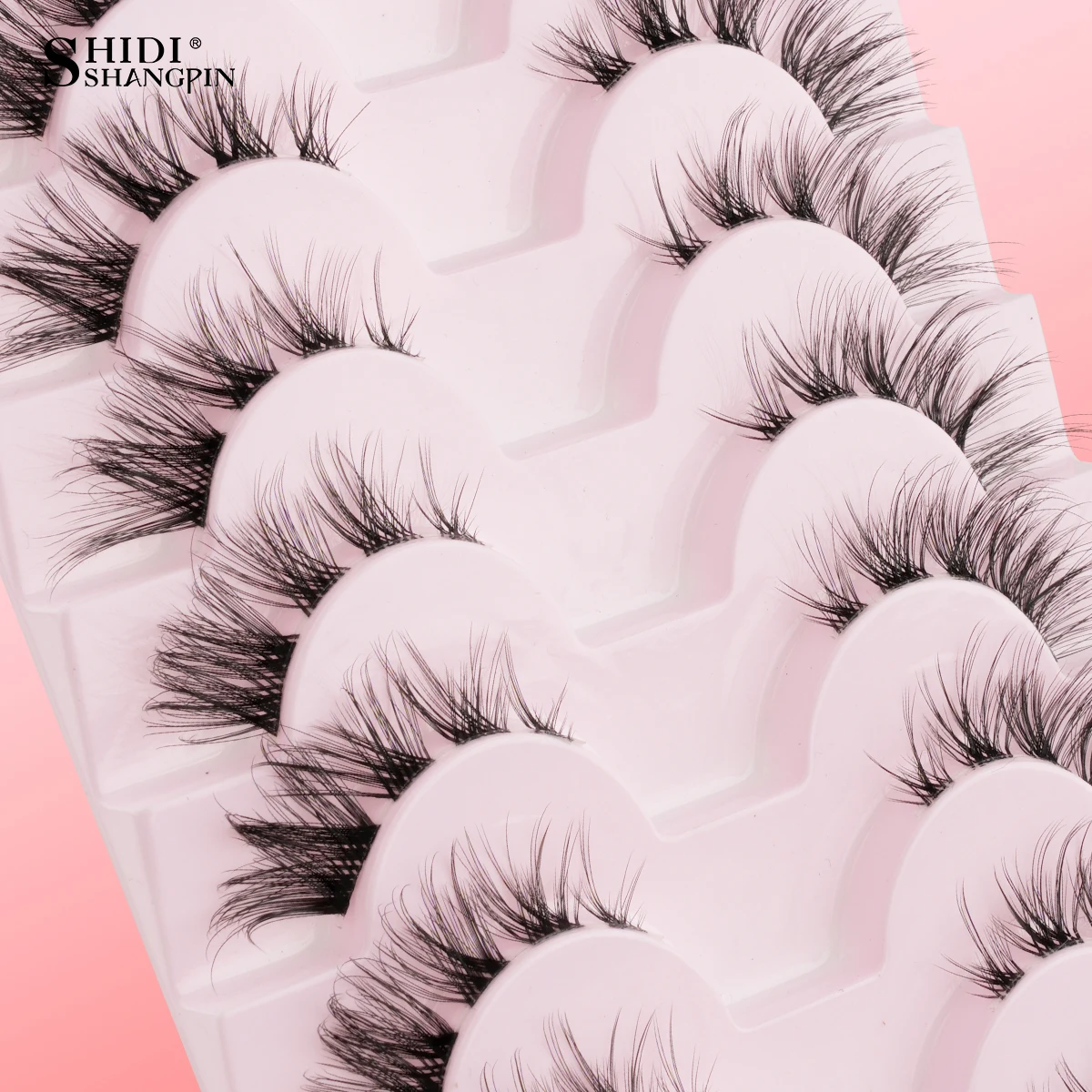 SHIDISHANGPIN 3/10 Pairs Segmented Lashes  False Eyelashes Extension Natural Look 3D Mink Faux Cils Clear Band Eye Lashes Makeup