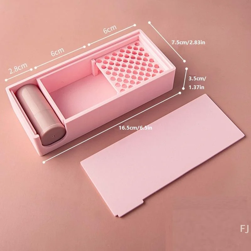 [YU]Polymer Clay Cutter Anti-stick Starch Box With Brush Soft Ceramic Powder Storage Box DIY Earrings Jewelry Auxiliary Tools