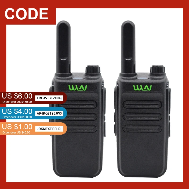 

WLN kd c30 2 pcs Walkie Talkie Mini USB Type C Phone Radio Walkie-Talkies Two-way Radio Portable radio PTT Hotel Uhf 400-470 MHZ