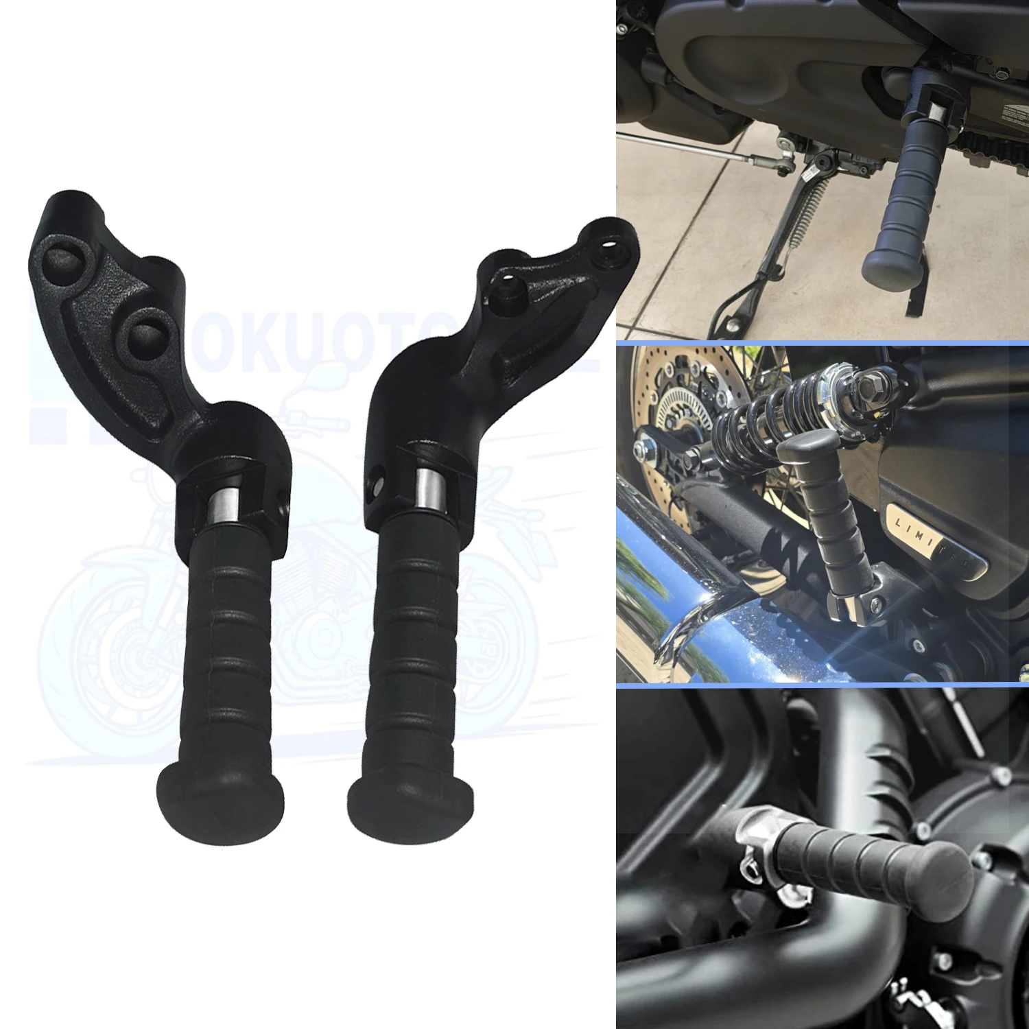 Motorcycle Foot pegs Rear Passenger Footpeg Mount Kit For Indian Scout Sixty Bobber 100th Anniversary Scout Bobber Twenty 15-25