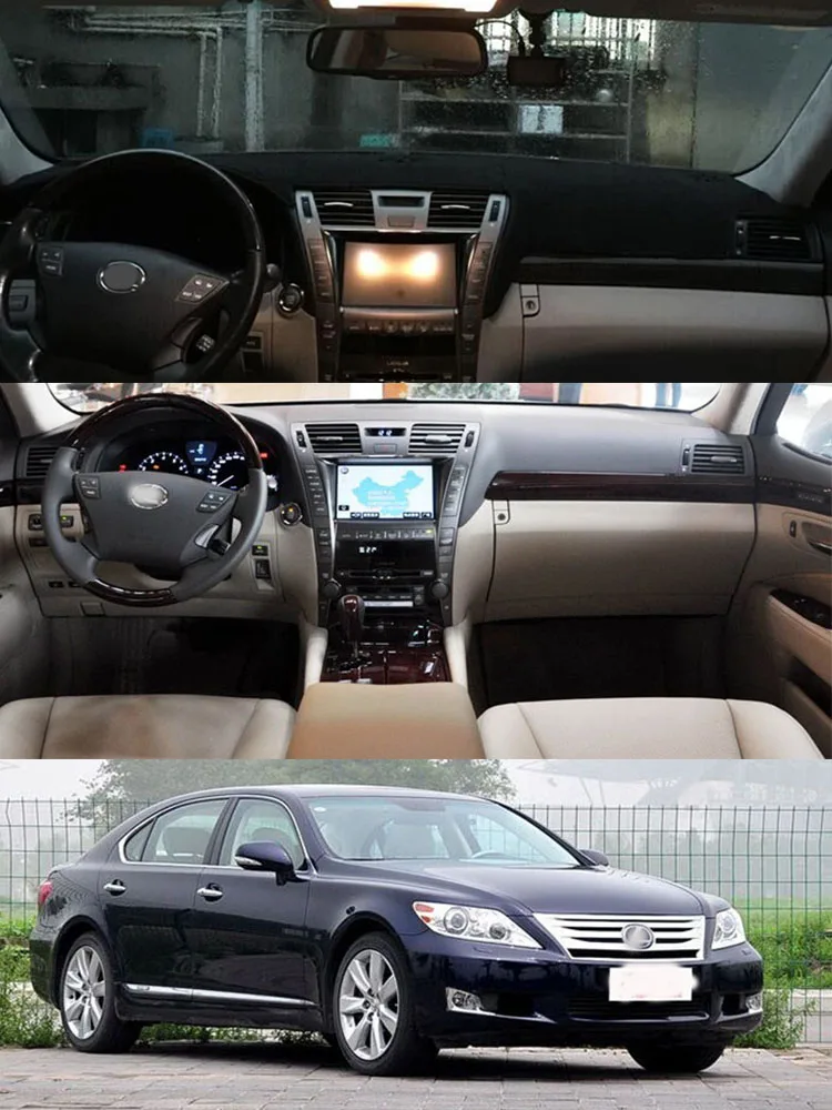 

For 2007-2012 Lexus LS 460 600 Accessories Dashboard Cover Instrument Panel Dash Mat Dashmat Protective Pad