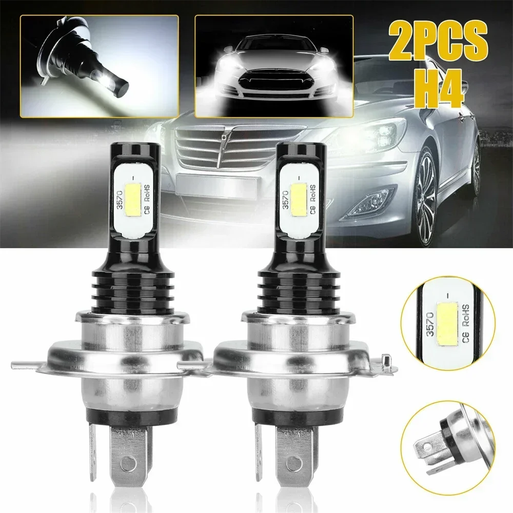 2 x h4 H1 H3 H8 H9 Ultra Bright Headlamps Suite High Low Beam Fog Light Bulb White 6000k LED Car HeadLight h7 led Atuo Lamp DRL