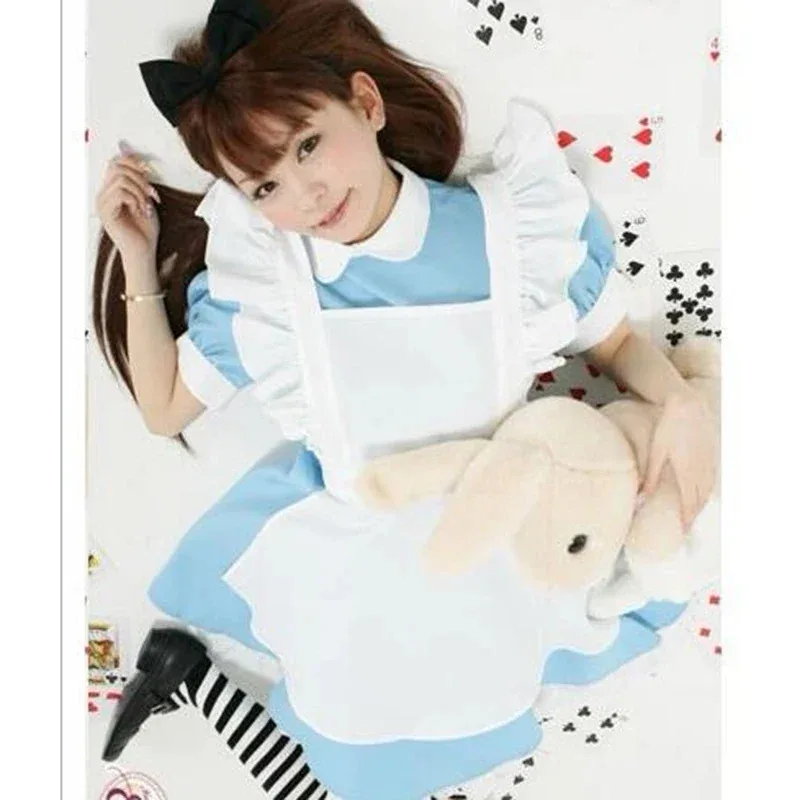 Miłosna rodzina Halloween dla dorosłych Anime przygoda niebieska sukienka na imprezę Alice Dream kobiety Sissy Maid Lolita Cospl 2025 nowość