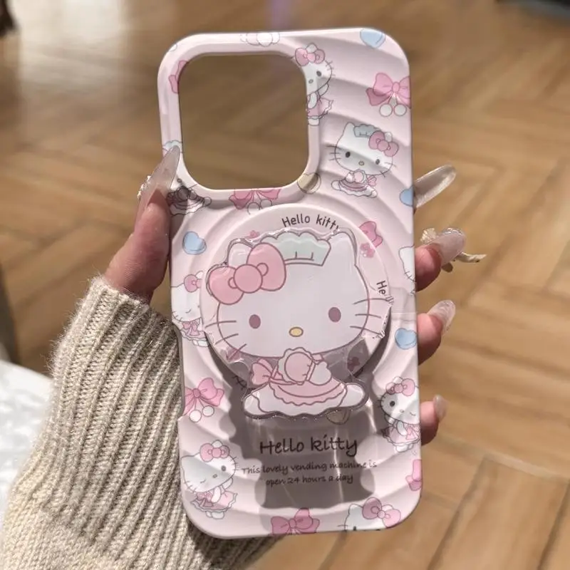 

New Cute Cartoon Sanrios Hello Kittys Mobile Phone Shell Suitable for Apple Phones Good-Looking Fashion Cute Festival Gift