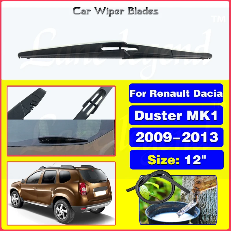 

12" Rear Windshield Windscreen Washer Wiper Blade For Renault Dacia Duster MK1 2009 2010 2011 2012 2013 Car Accessories