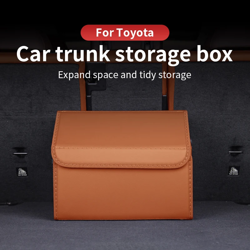 

For Toyota Corolla Levin C-HR Camry AVALON RAV4 High Capacity Car Trunk Organizer Multipurpose Portable Storage Box with Lid