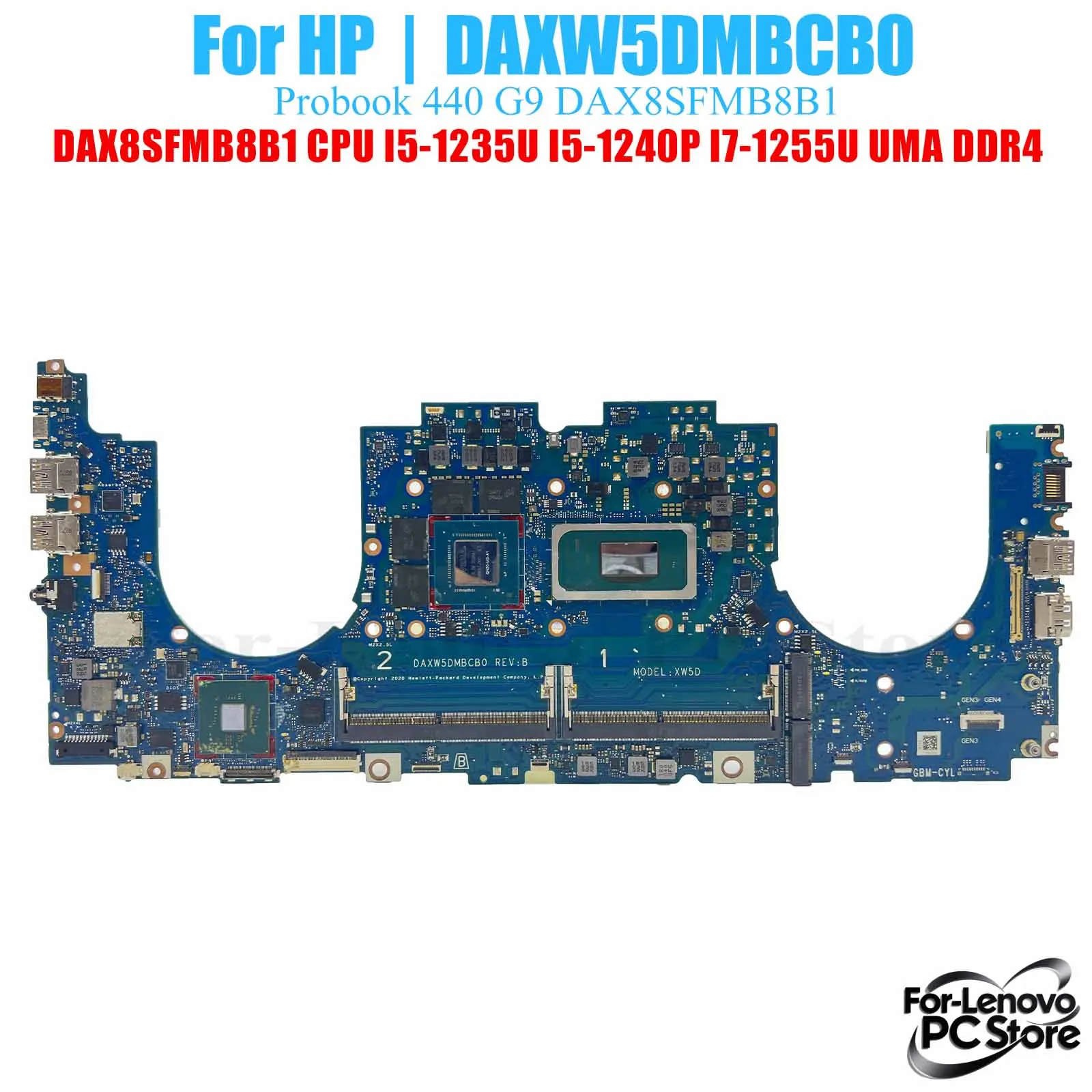 

DAXW5DMBCB0 For HP 17-CG 17T-CG 17M-CG 17-G8 15-G8 DAXW5DMBCB0 Mainboard i3 i5 i7 CPU Tested Laptop Mainboard
