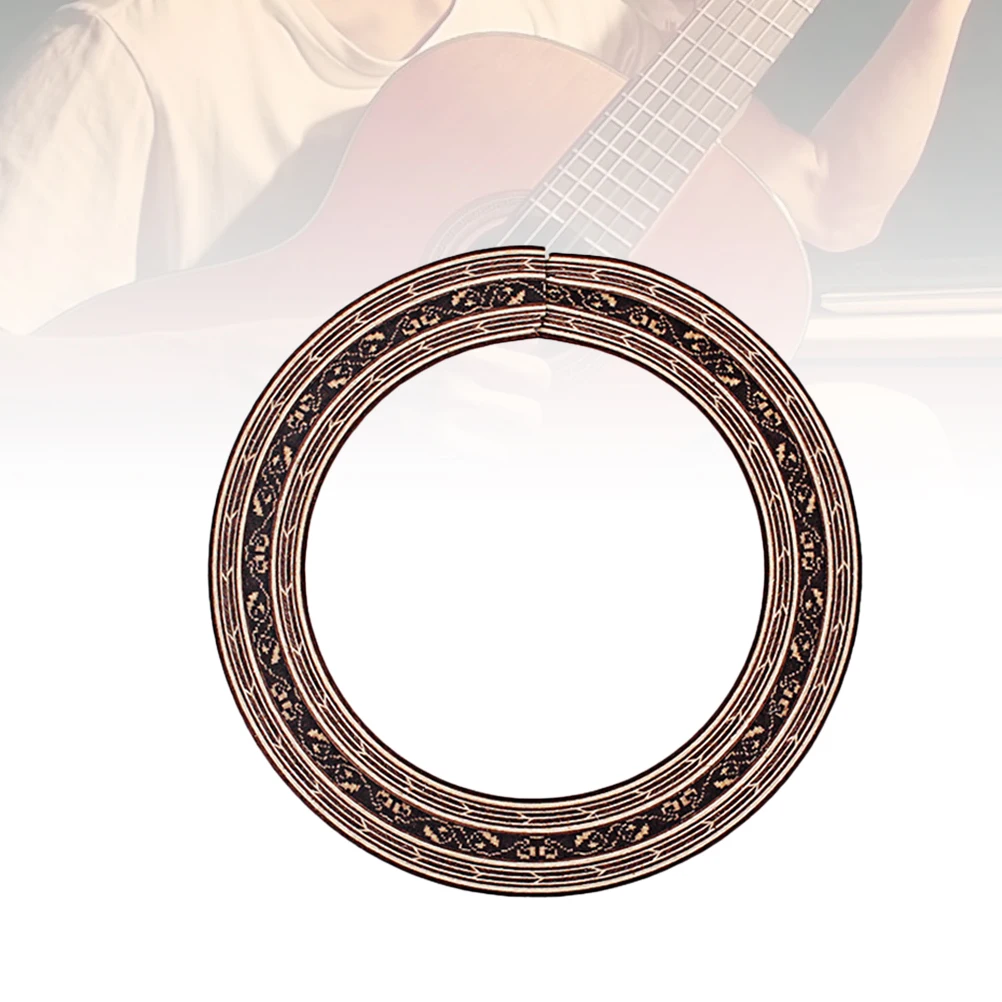

Guitar Rosette Inlay Curved Strips 88Mm Sound Hole Decoration Abalone Style Easy Apply Remove Guitar Parts Accessories