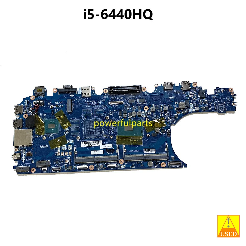 

Working Good For Dell Latitude E5570 5570 Motherboard i5-6440HQ Cpu 0CPTX8 CN-0CPTX8 ADP80 LA-C841P Tested Ok