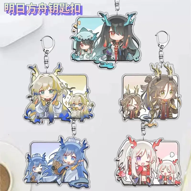 

Tomorrow's Ark Tongren's Neighboring Acrylic Key Chain Xinian Shuling Performance Game anime Student Bag Pendant