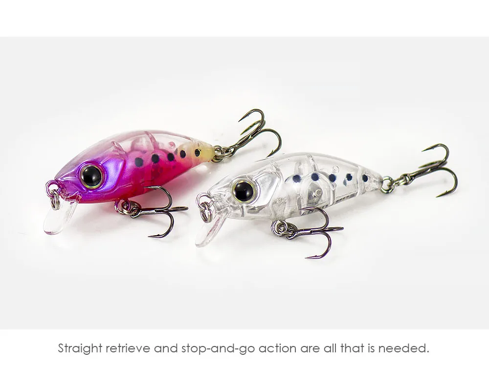 COUNTBASS Langsam sinkender Minnow 43 mm 1-3/4" 4,8 g 3/16 oz. Wobbler HardBait Plug Angelköder La Peche Au Leurre – Detail 8