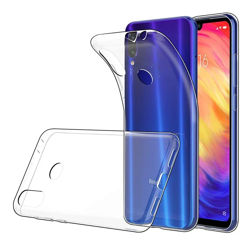 Ultra Thin Soft Clear Phone Case for Xiaomi Redmi Note7 Note 7 Pro 7S Silicone Gel TPU Transparent Slim Back Cover Carcasa Funda