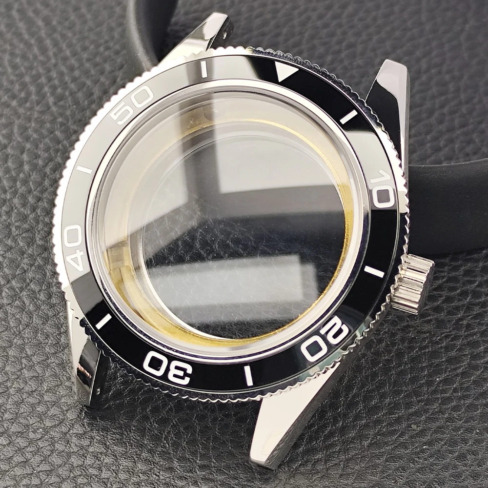 Silver 41.7mm case stainless steel case 31mm dial suitable for M8215 movement watch accessories Full body Mirror case