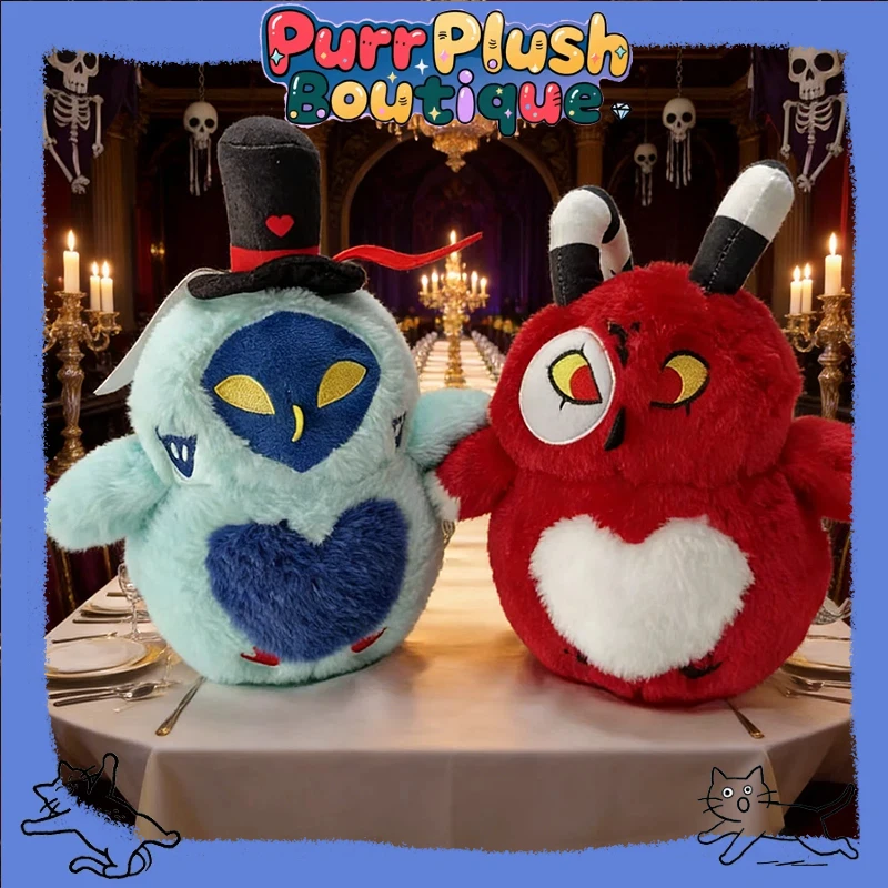 

Новая плюшевая игрушка Аластор (Радио-Дьявол) из аниме «Отель Хазбин» (25 см) — плюшевый кот, персонаж из мультфильмов и фильмов, сувенир для фанатов, подарок для детей на Пасху.