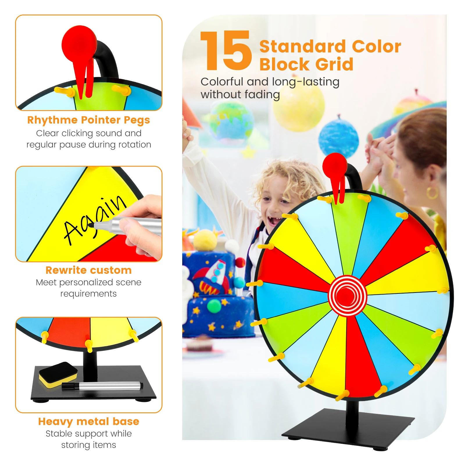 عجلة دوارة للعبة تفاعلية ذاتية - مراجعة Party Games Spin The Wheel وسعره