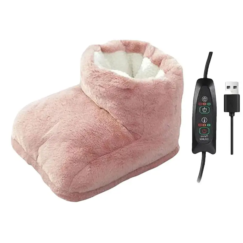 Electric Heated Foot Warmers Foot Warmer Heating Solution Adjustable Cover Feet Heating Pads Soft Foot Warmer Boots Rapid