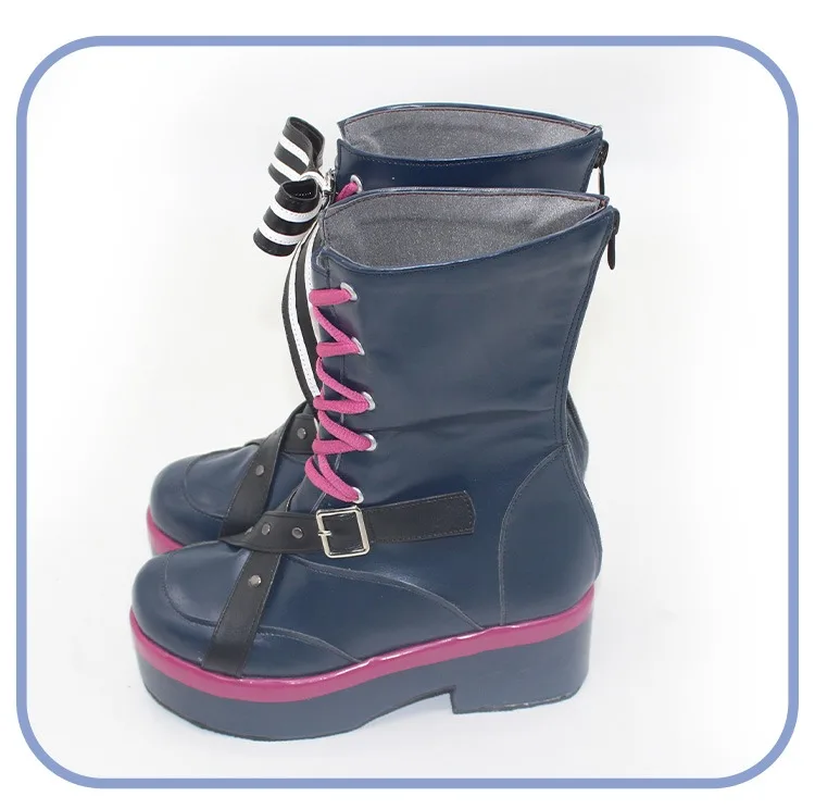 Tokoyami Towa Cosplay Shoes Anime Accessories Vtuber Cosplay Props PU Shoes Halloween Carnival Boots Custom Made