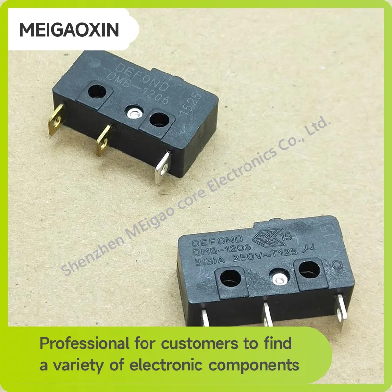 5PCS/LOT Medium microswitch DMB-1206 tripin 250V 3A/5A contact switch