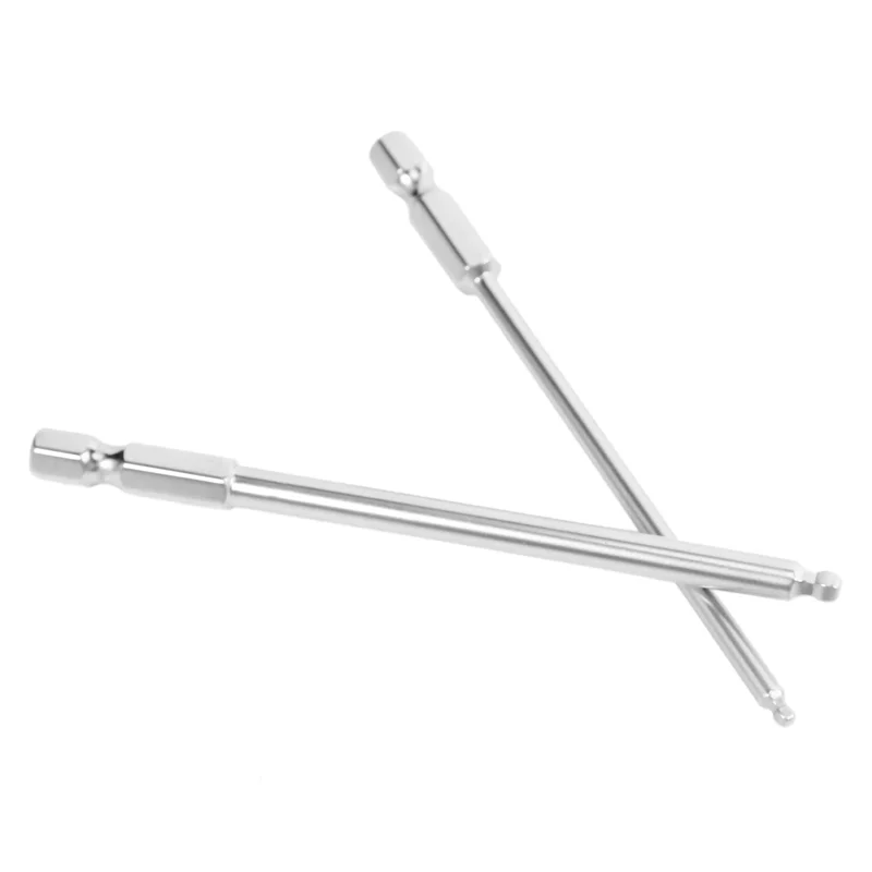 A008 27 ชิ้น S2 เหล็กแม่เหล็กหกเหลี่ยม 100 มิลลิเมตรความยาวหัว Hex Driver Bit ชุดเครื่องมือคู่มือ H1.5H2 H2.5 H3 H4 H5 H6 H8 H10