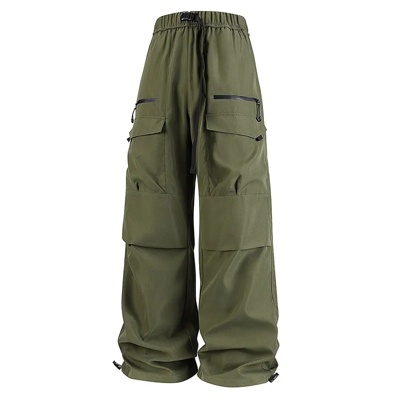 Spring Autumn Men Cargo Pant Fashion Loose Comfortable Breathable Multiple Pockets Cargo Long Pants Fitness Running Casual Pant