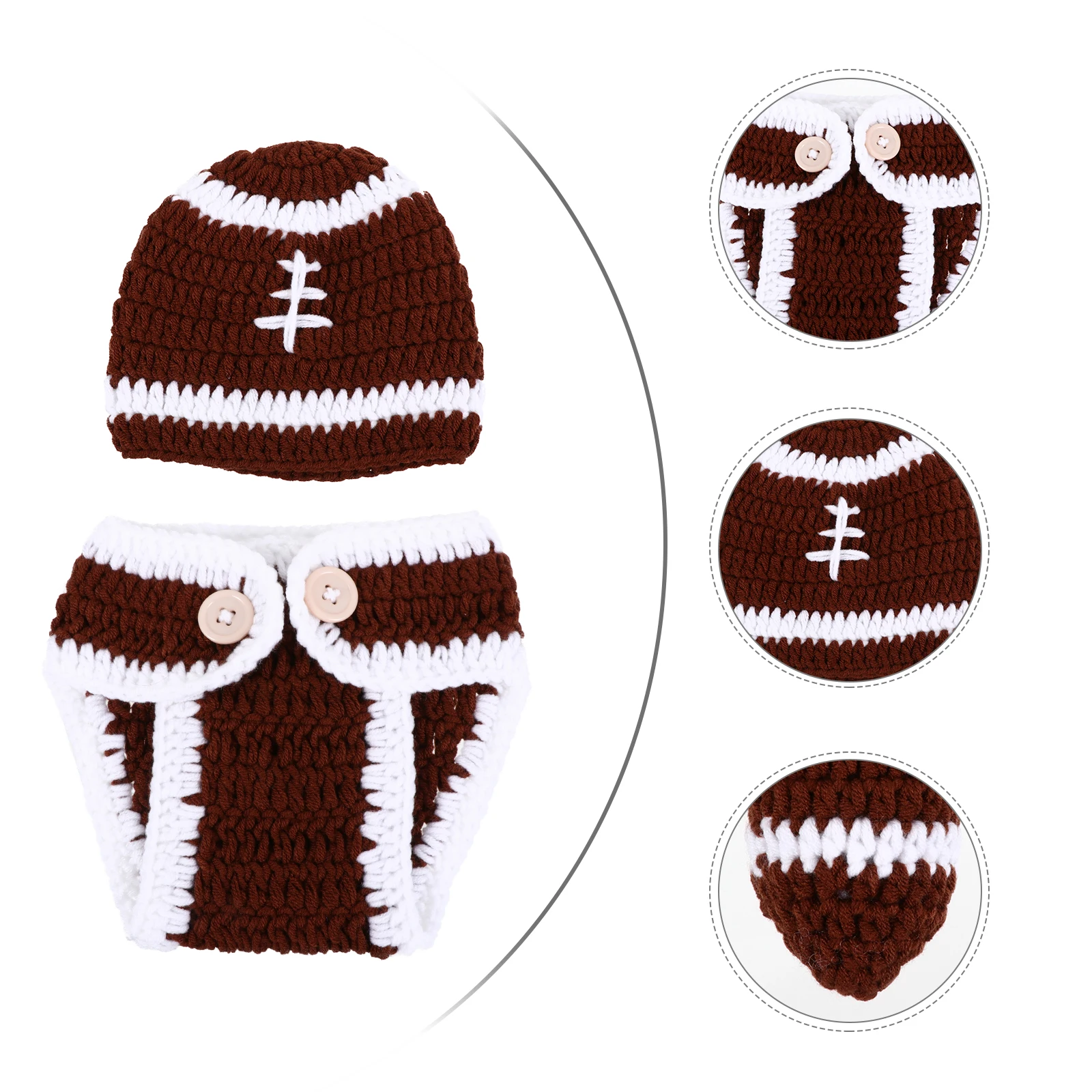 

Newborn Photo Baby Outfits Baby Knitted Clothing Knitted Costume Warm Material Photography Props Visual Effect
