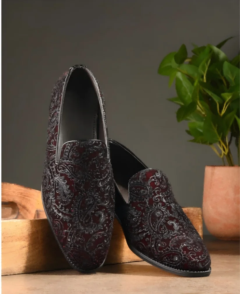Embroidery White Leaf Square Toe Slip On Loafers Man's Driving Shoes Men Outdoor Casual Shoes Plus Size 47