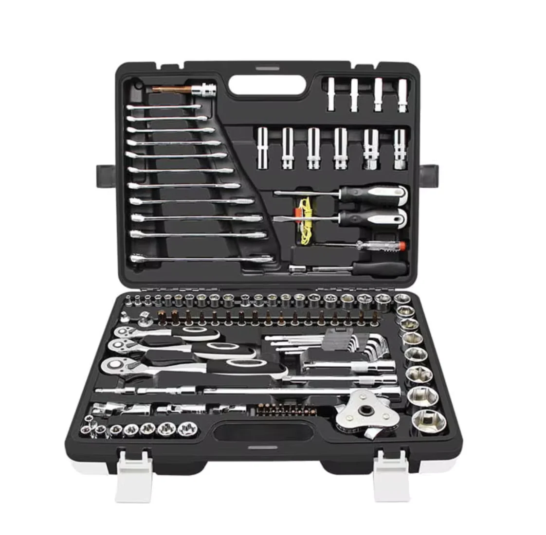 216 Профессиональный прочный стальной набор инструментов для механика, гаечный ключ с храповым механизмом, бытовой автомобильный чехол, отвертка