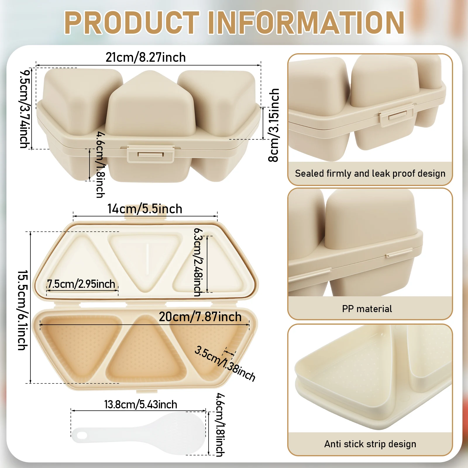 Cetakan Onigiri 6 in 1, Cetaka - Kitchen Gadgets Store ulasan dan harga