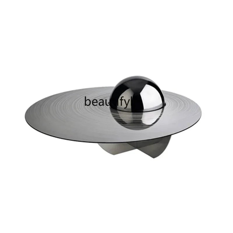 D36Minimalist Light Luxury Special-Shaped Planet Tea Table Shape Ball Table Club High Sense