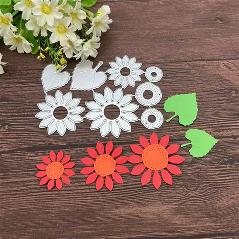 Flower leaf Lace background Metal Cutting Dies Stencils For DIY Scrapbooking Decorative Embossing Handcraft Template