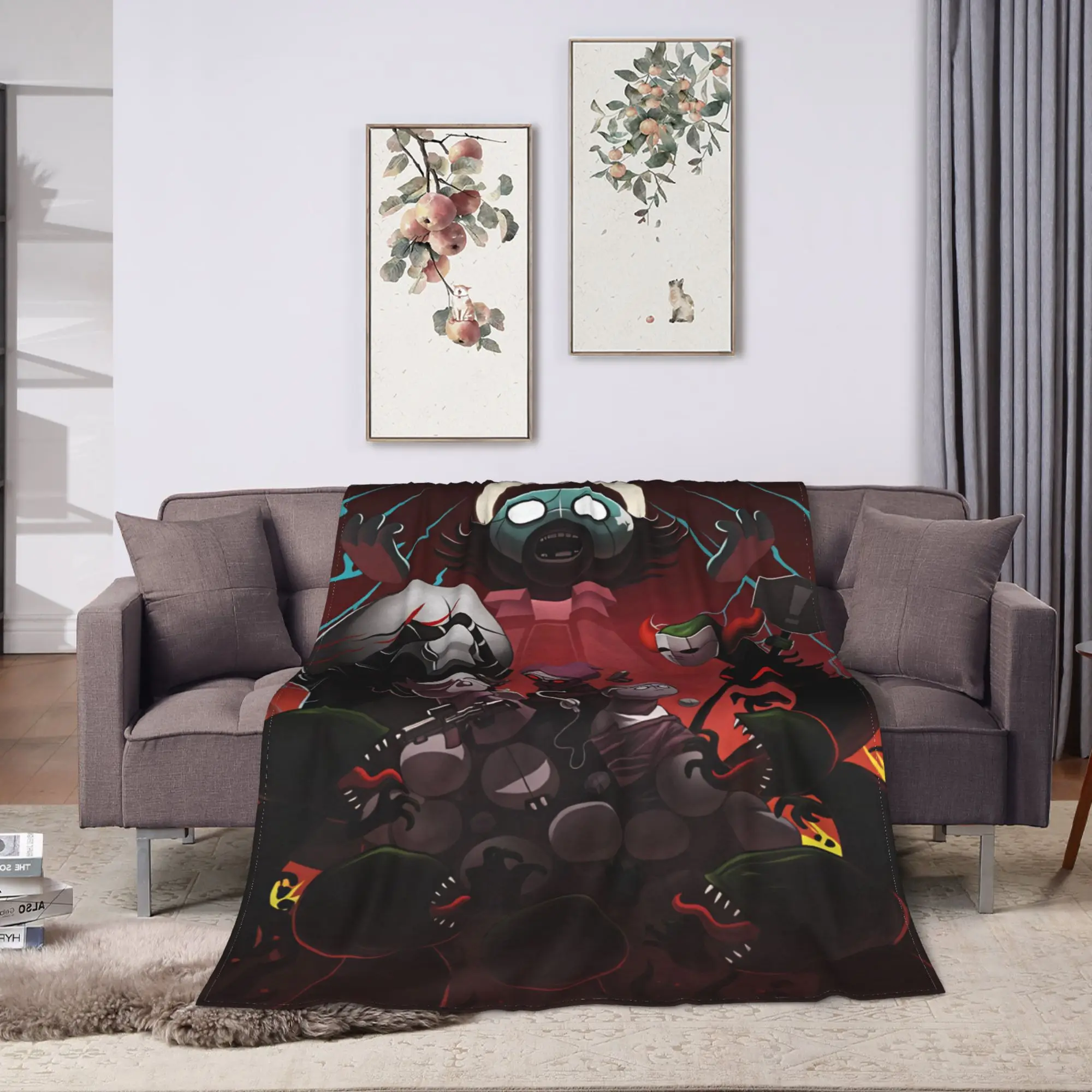 MADNESS COMBAT Blanket  Camping Flannel Throw Blanket For Outdoor Soft Warm Custom DIY Quality Bedspread Gift