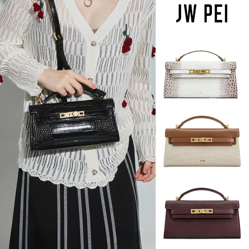 

JW PEI Tote Bag, Crocodile Pattern, New Style, Tote, Shoulder Bag, Crossbody Bag