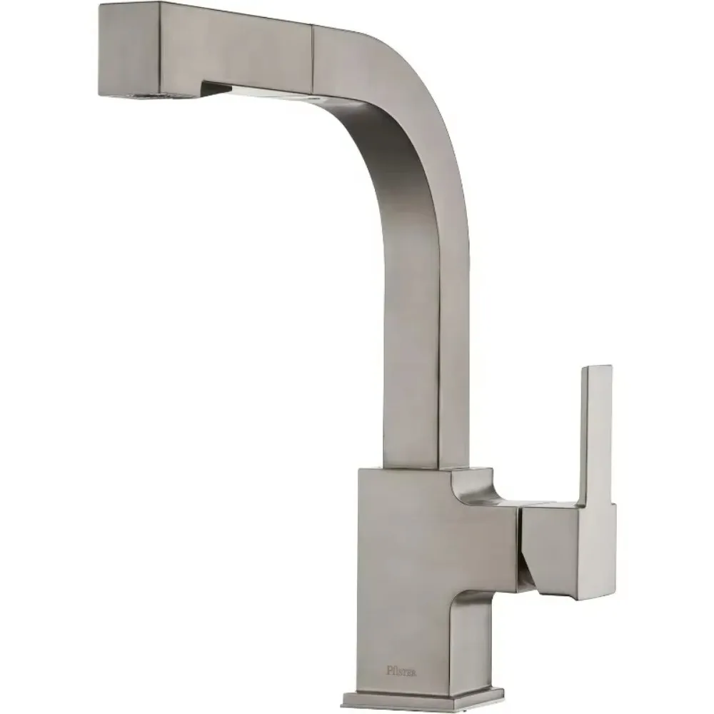 Arkitek Kitchen Faucet with Pull Out Sprayer, Single Handle, High Arc, Stainless Steel Finish, LG534LPMS