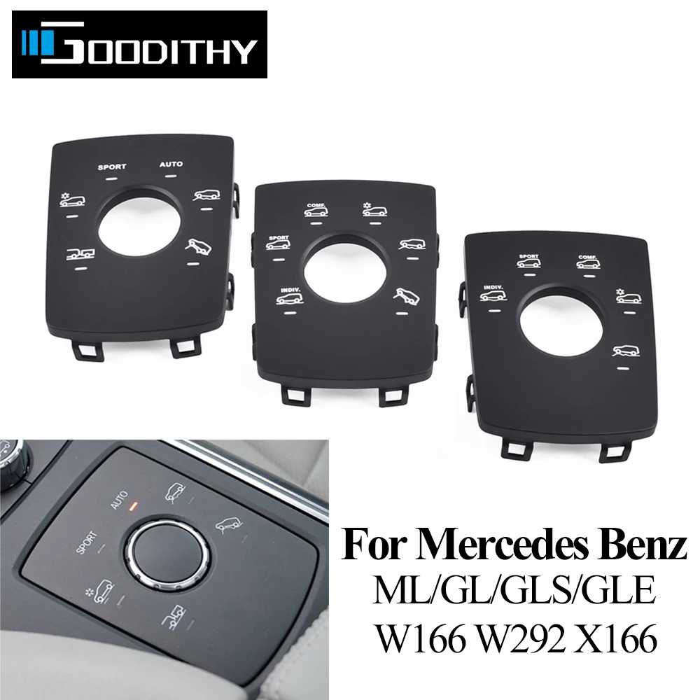 

Multimedia Console Suspension Control Block Sport Mode Switch Button Panel Cover For Mercedes BENZ ML GL GLS GLE W166 W292 X166