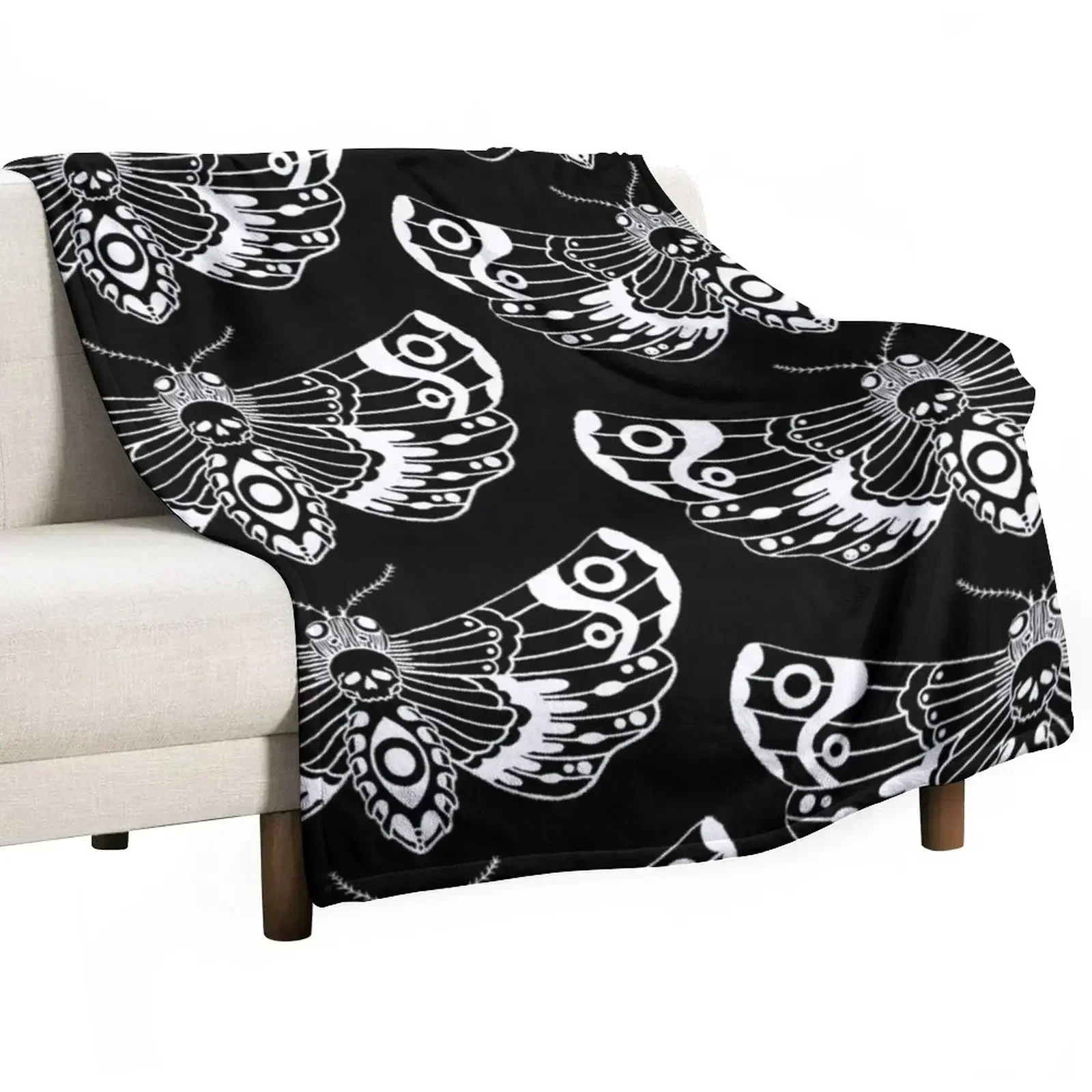 Death Moth Throw Blanket for winter anime For Decorative Sofa Blankets For Sofas Blankets