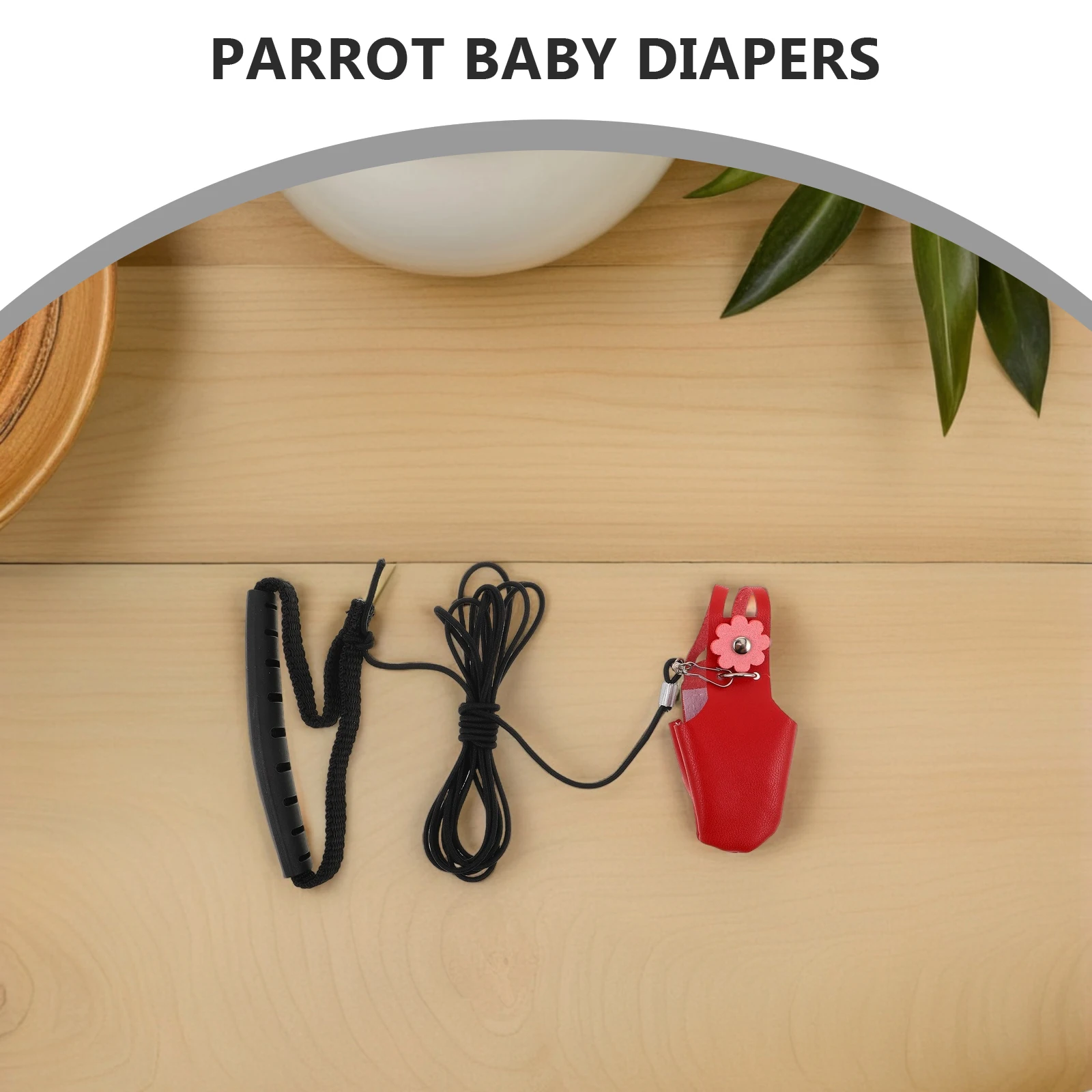 

Parrot Flight Suit Bird Diapers for Quaker Parrots Clothing Suede Adjustable Harness and Leash