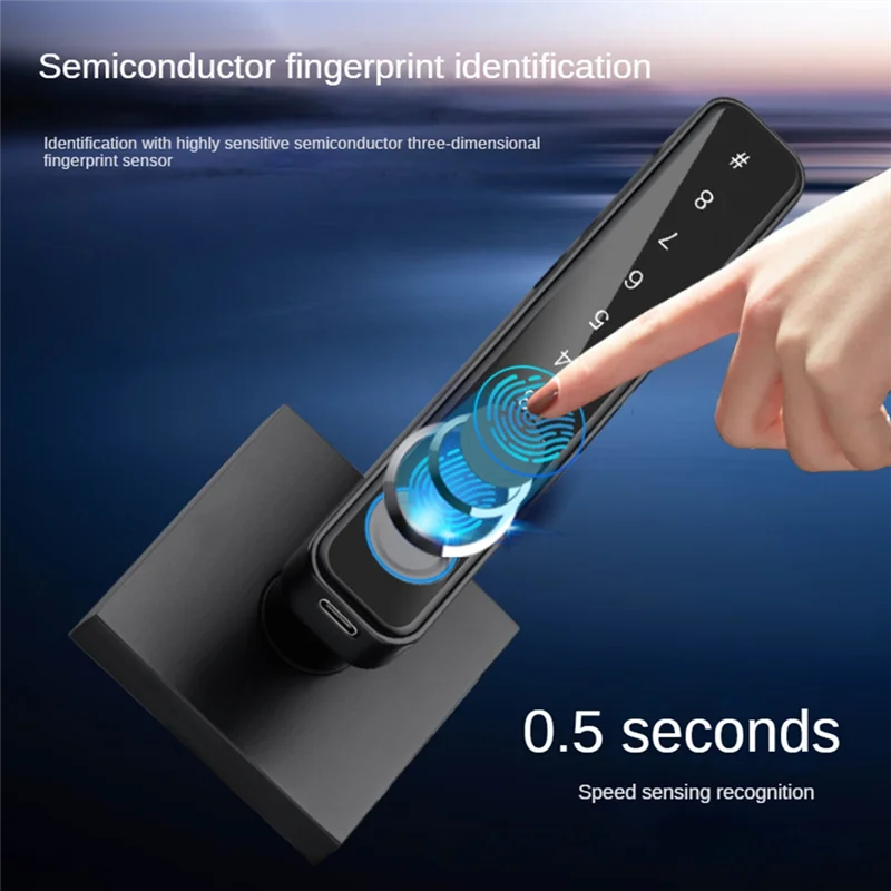 Le migliori offerte Maniglia per porta senza chiave con 4 modi per sbloccare, per maniglia per porta di stoccaggio per ufficio, camera da letto, casa