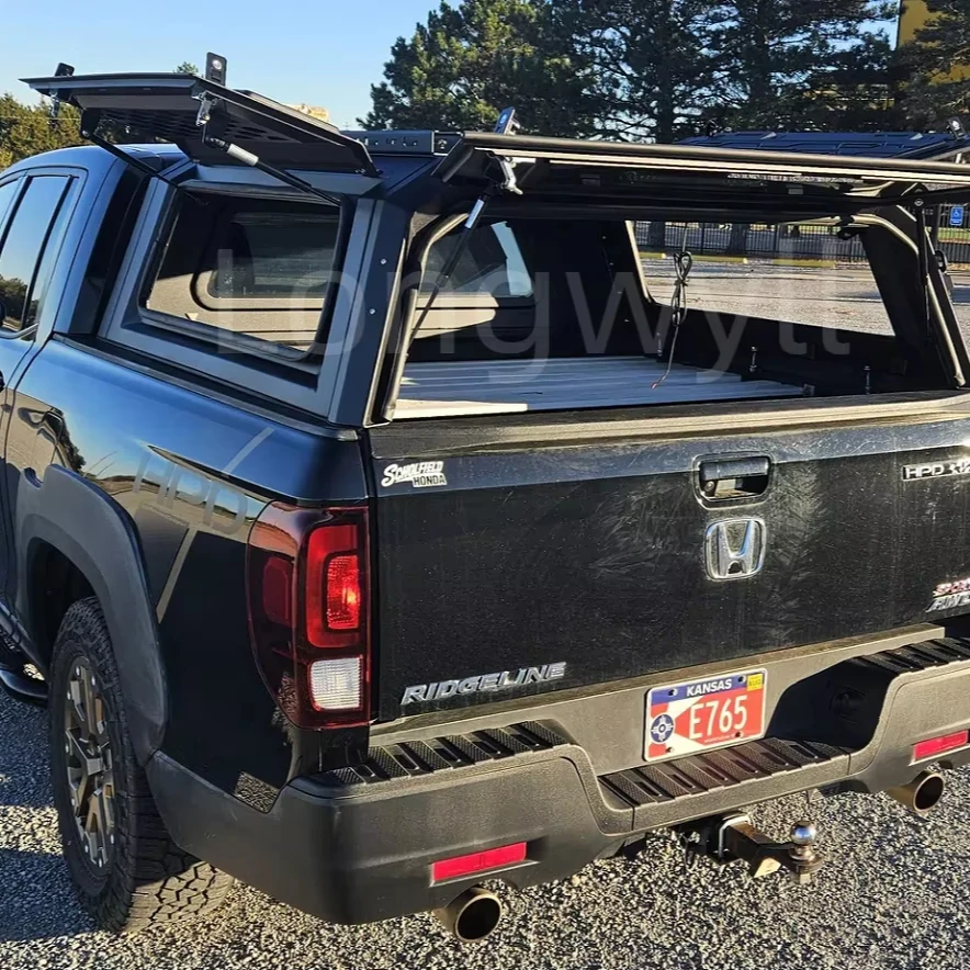 

Custom-Fit Aluminum Hardtop Truck Camper Shell for Honda Ridgeline Rust-Proof Pickup Canopy