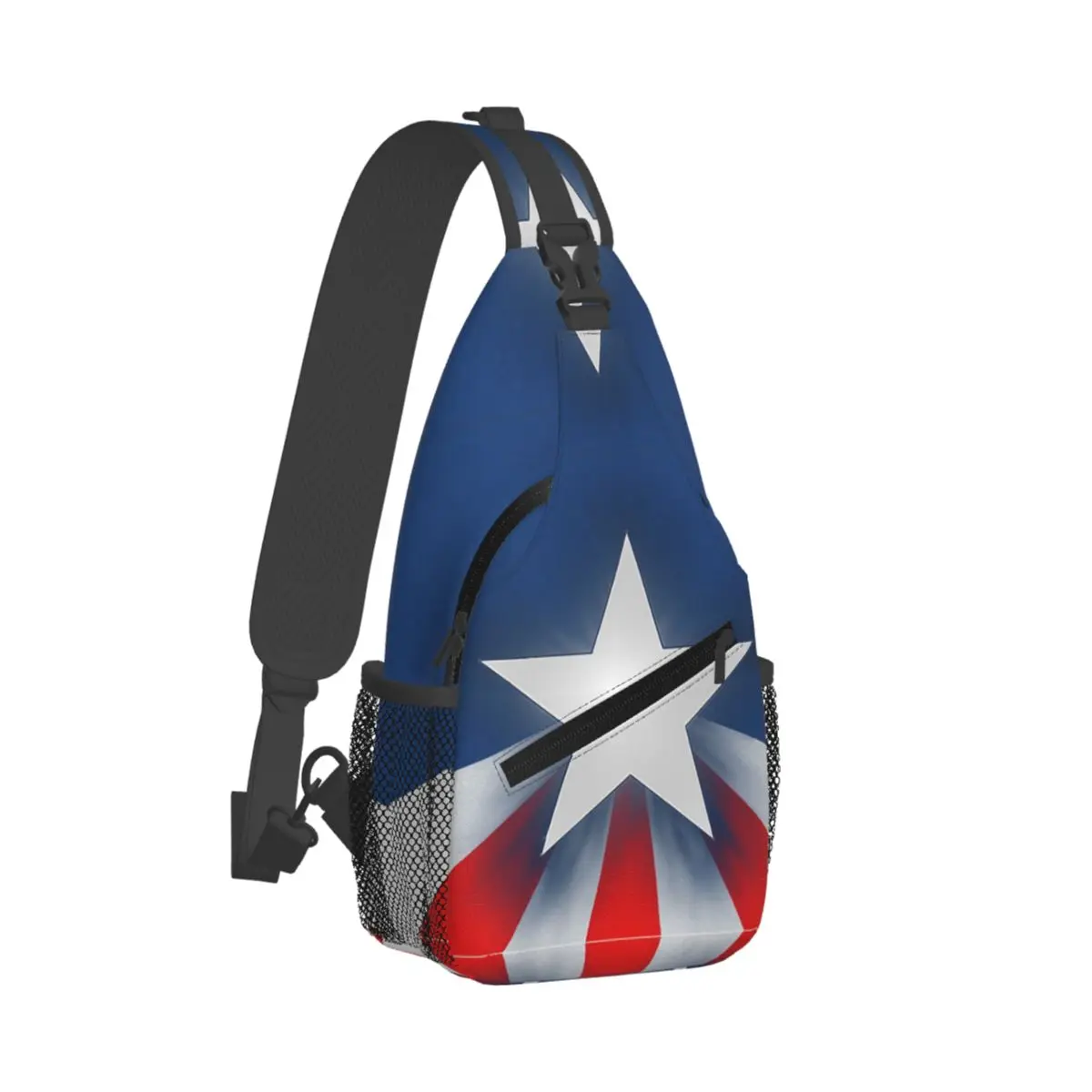 

Captain America Sling Bags Chest Crossbody Shoulder Backpack Outdoor Hiking Daypacks Superheros Men Women Satchel